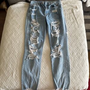 Distressed Light Blue Women's Jeans